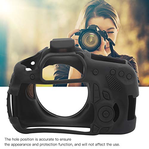Funda Silicona Protectora para Cámara 60D Negra miniatura 2
