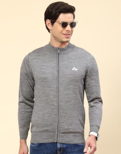 Image of Monte Carlo Men Regular Fit Full Sleeve Solid T Neck Winter Pullover (Pack of 1)
