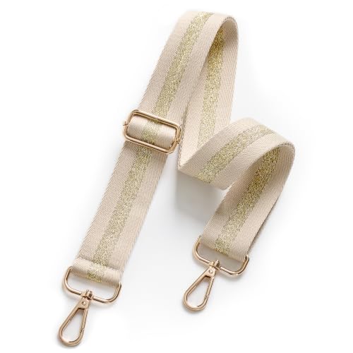 Image of chushui Metallic Thread Purse Strap for Women, Woven Replacement Bag Strap | Subtle Shine That Changes with the Light