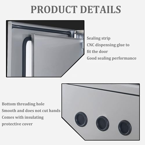Caja de distribución eléctrica de Acero Inoxidable Resistente a la Intemperie con Puertas Dobles, Carcasa Exterior para disyuntores y Redes, solución de Montaje Seguro.