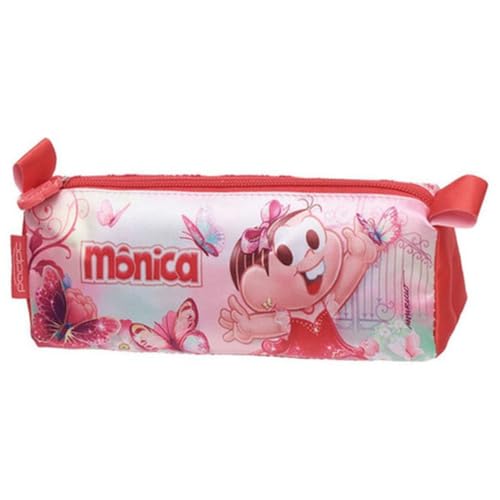 Estojo Escolar De Lápis Necessaire Infantil Mônica Borboleta
