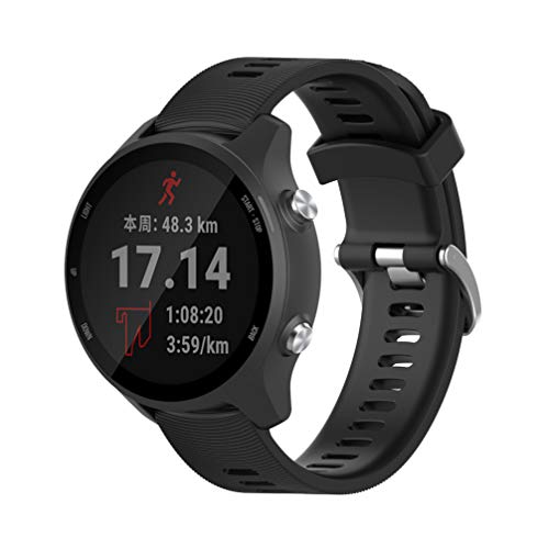 Comtax Compatible with Garmin Forerunner 245M �X�|�[�c �r���v �x���g �V���R�� ���v �����p �o���h (�u���b�N)