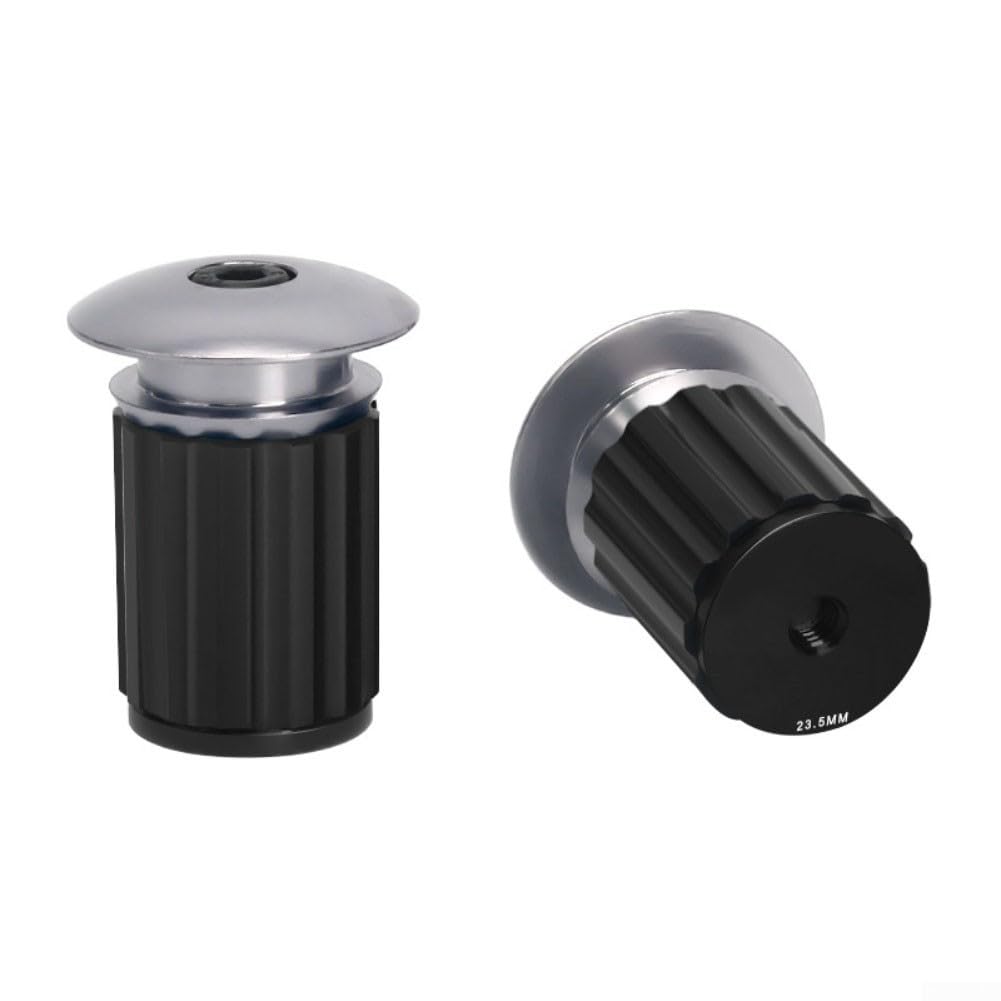 ZWEquipint Aluminum Alloy Bicycle Handlebar End Cap For Mountain Bike And Road Cycling, Lightweight Handle Bar Grips Cap With Easy Installation(Ti)