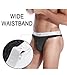 ZONBAILON Mens Sexy Thongs Underwear Striped Low Rise Stretchy Male G-srting T-Back Bulge Enhancing Pouch Underwear M Black