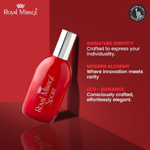 Image of Royal Mirage Sport Eau De Cologne | All-Day Freshness | Luxury Perfume | Floral & Woody Notes | Post-Gym EDC | Energizing Scent | Unisex Perfume | Gift for Man and Woman | 120ml