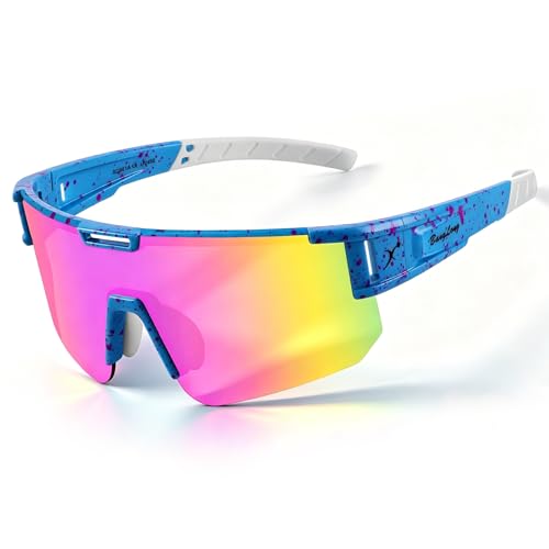 BangLong Sports Sunglasses, UV400 Cycling Glasses for Adults and Youth