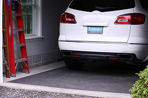 Parking Mat for Garage Floor by New Pig | Adhesive-Backed Garage Car Mat