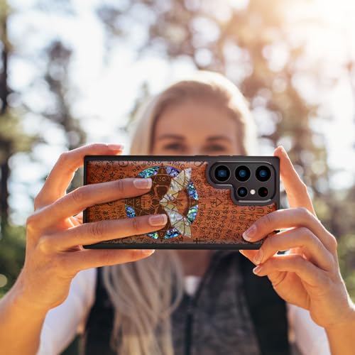 Coque Galaxy S23 Ultra compatible induction avec étui bois et gravure laser - 5