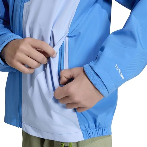 adidas Unisex Kids Terrex Kids Multi 2 Layer CLIMAPROOF Rain Jacket, ray blue/glow blue, 15-16 Years