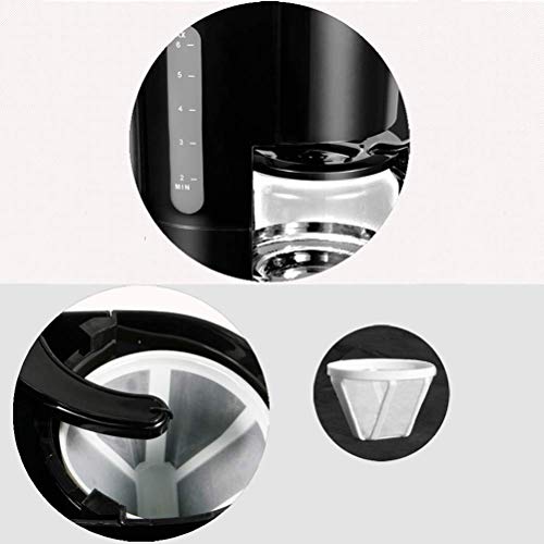 YINGGEXU Kaffeemaschine. Filterkaffeemaschine, 0.6L Anti-Drip-Design abnehmbare Filter warm halten, 600W… – Bild 6