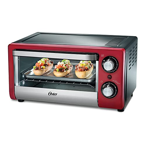 Forno Elétrico Oster Compact, 10L, 110V, Vermelho, 1050W, TSSTTV10LTB