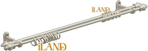 Miniatura 7 de iLAND Accesorios para casa de muñecas en escala 112, barras de cortina para casa de muñecas (blanco de lujo)