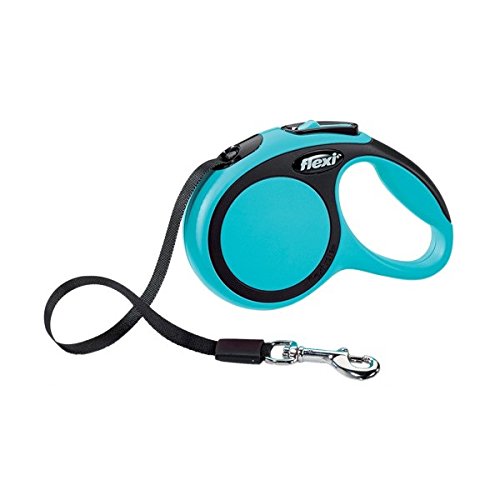 Laisse sangle 5m New Confort L bleue pour stopper chien qui tire