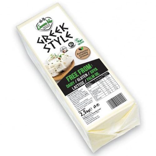 GreenVie Queso Feta Griego Vegano Bloque 2,5 KG
