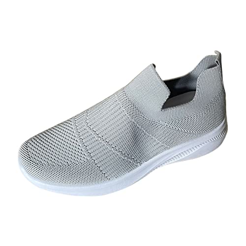 Chaussures de course contre la chaleur d'été en maille respirante taille 40 gris