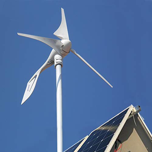 Pikasola Wind Turbine Generator 400W 24V with 3 Blade 2.5m/s Low Wind Speed Starting Wind Turbines with Charge Controller, Windmill for Home - Thumbnail 4