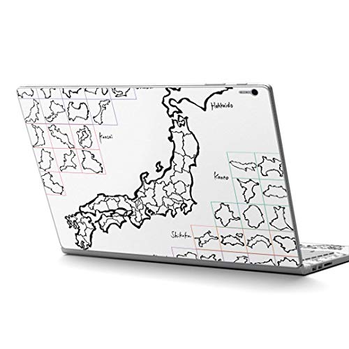 igsticker Surface Book2 Book3 15inch ��p �X�L���V�[�� �T�[�t�F�X �u�b�N 15�C���`�p �V�[�� 008269 ���j�[�N ���� �n�} ���{