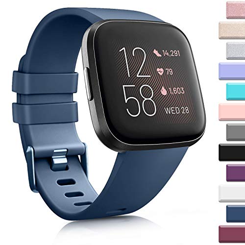 Image of AK Sports Bands Compatible for Fitbit Versa /Versa 2 /Versa SE, Soft Multi-Colors Wristbands for Fitbit Versa Lite Smart Watch Women Men