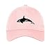 Orca Embroidered SOFT Unstructured Adjustable Hat Cap Soft Pink