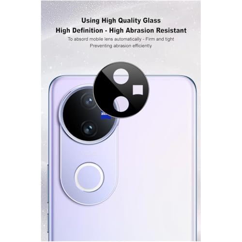 Image of Xmon Back Camera Lens Protector for Vivo V50 (1 Pack) Premium Camera Glass Protector Guard, Anti-Scratch, Ultra-Clear, Easy Installation