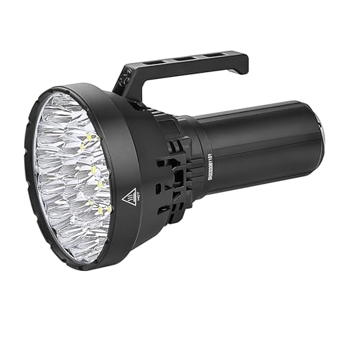 IMALENT MS32 Brightest Flashlight 200 000 Lumens 1618 Meters Beam Distance Powerful Rechargeable Light with OLED Display & 8 Modes for Outdoor Emergency Camping Rescue