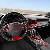 JeCar Interior Trim Kit Fit for 2017-2022 Chevrolet Chevy Camaro (Red)