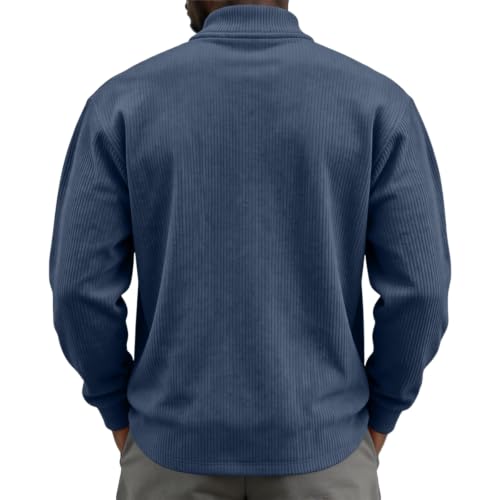 Long Sleeve Henley T Shirts for Men Classic Button Casual Shirt Going Out - image 2