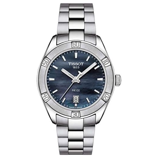 TISSOT Analog kvartsur för damer med rostfritt stål armband T101910112100