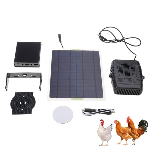 Solar Heater For Chicken Coop Heater, Greenhouse Heaters, Solar Powered Heaters, Dog House Fast Heating, Green House, Flower Room, Patio(Batteries not Contained)