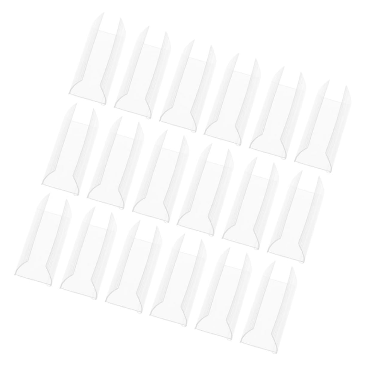 NUOBESTY 120pièces Support De Prix Transparent Pour Porte Étiquette De Prix Polyvalent Pour Étagères Et Affichage Magasins