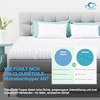 Topper 90x200 cm für Boxspringbett - 2 in 1 Matratzentopper 7,5 cm Bequeme – Ansicht 6