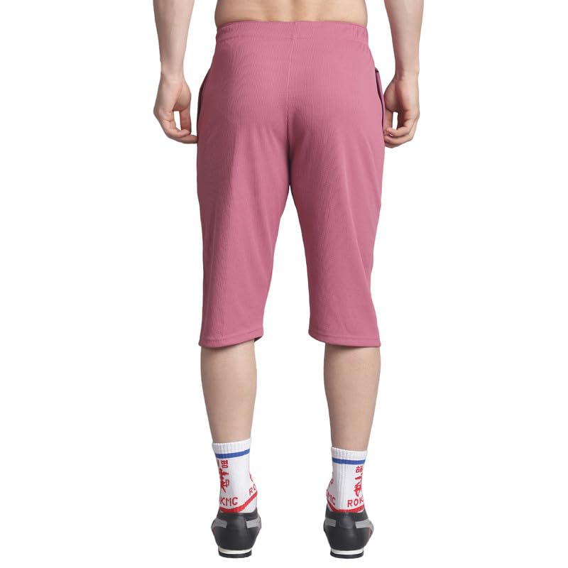 Image of Mack Jonney Solid Regular Fit Polyster Lycra Capri for Men-P