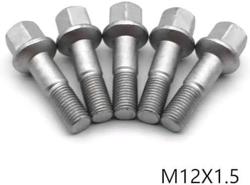 Car Trim Clips Car Wheel Lug Bolts Nuts M12X1.5 Truck Tyre Parts for Benz CL203 2001-2008 2007 2006 2005 2004 2003 for C209 2002-2009 2008 2007 2006 2005