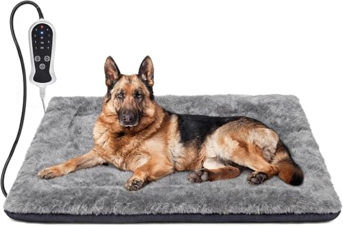 Bestio Heated Dog Bed, 40×27 in Dog Heating Pad,Heated Pet Beds f...