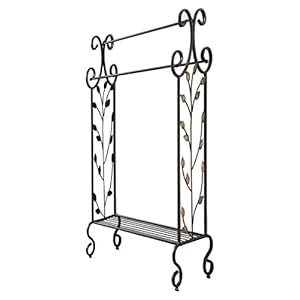 Kbdesignsfreestanding3tiermetaltowelrackstandwithstorageshelfblackgold Urban Country Home Decor Kb designs freestanding 3 tier metal towel rack stand with storage shelf blackgold urban country home decor
