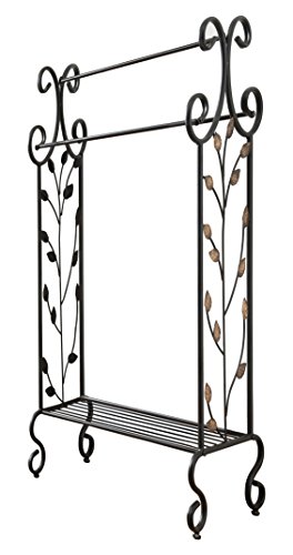 Kbdesignsfreestanding3tiermetaltowelrackstandwithstorageshelfblackgold Urban Country Home Decor Kb designs freestanding 3 tier metal towel rack stand with storage shelf blackgold urban country home decor