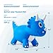 EVERICH TOY Kids Dinosaur Bouncy Animal Toys, Inflatable Triceratops Bouncer, Ride on Bounce Hopper, Indoor Outdoor Activity Birthday Gift for 18 Months 2 3 4 Years Old Boys