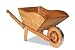 Produktbild GartenDepot24 Blumenschubkarre Blumenkübel Pflanzkasten aus Holz, braun, L100 x B40 x H41,5 cm