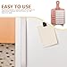 TEHAUX 1 Set of Dry Erase Magnetic Meal Planner Weekly Menu Refrigerator Board Fridge Magnet Meal Writing Board Wooden Menu Planner with Stand for Home Kitchen Supplies