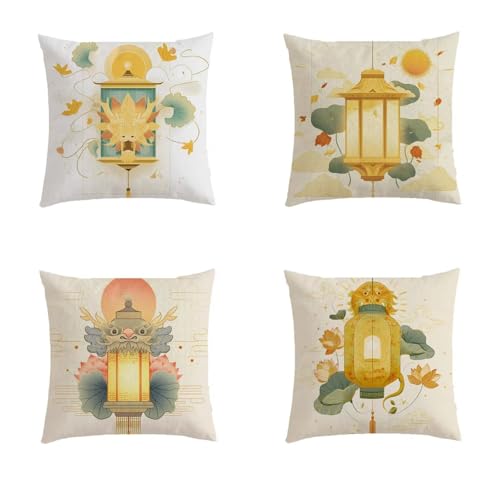 Housse de coussin en lin avec impression double face et finitions haut de gamme - 2