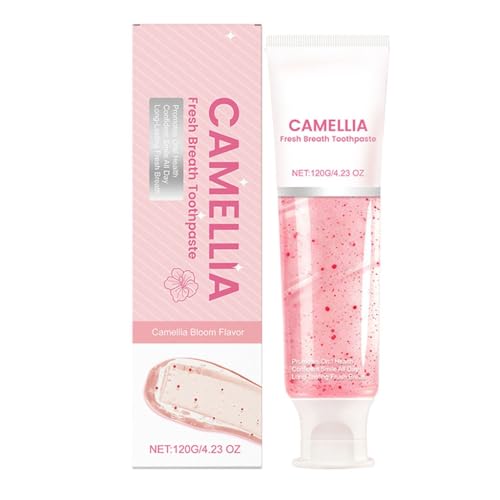Pasta De Dientes Blanqueadora Camellia Fresh Teeth, Elimina Suavemente Las Manchas, Proporciona Frescura Durante Todo El Día(2pcs)