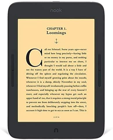Barnes & Noble NOOK GlowLight Plus eReader - 7.8" - 8GB BNRV700 Waterproof (Renewed)
