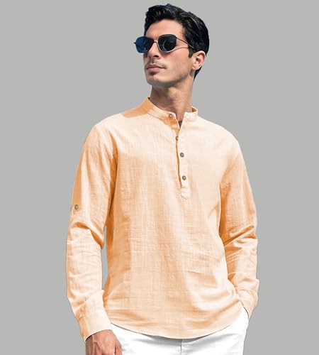 Image of Slim Fit Short Kurta for Men and Boys.(KRT BTN06, Navy Blue)