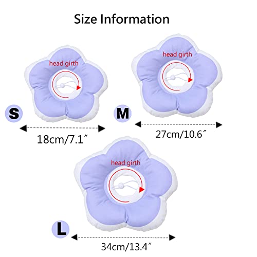 Ali2 Cat Cone Collar Soft Cat Recovery Collar Cute Petal Neck Cat Cones After Surgery Adjustable Cat Elizabethan Collars For Kitten And Small Cats Dogs S #TOP2