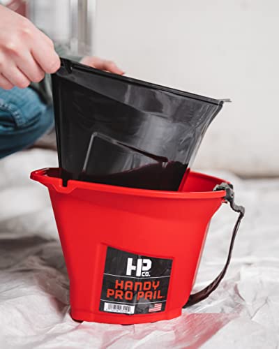 Handy Paint Pro Pail Liners, Holds 1/2 Gallon Of Paint Or Stain, Designed To Lock Into Place, 4 Pack #TOP5