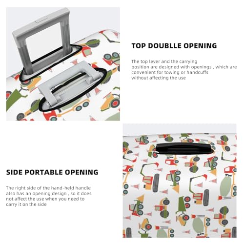 Travel Luggage Cover - Excavator Washable Suitcase Covers Protector Fits 18-32 Inch Luggage3