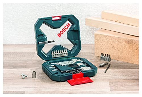 Image of Bosch Professional 34-piece Bosch Blue X-Line titanium set.