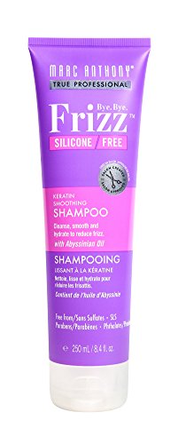 Marc Anthony Bye Bye Frizz Keratin Smoothing Sulfate-Free Shampoo, 8.4 Ounce, For Naturally Curly or Wavy Hair, Promotes Smooth, Glossy Looking Locks and Helps Make Curls More Manageable