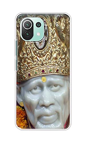 Image of PRINTFIDAA Sai Baba Lord Shiridi Great God Hinduism Hindu Religious Printed Designer Hard Case for Mi 11 Lite / 11 Lite 5G NE Back Cover -(e) RPM1005