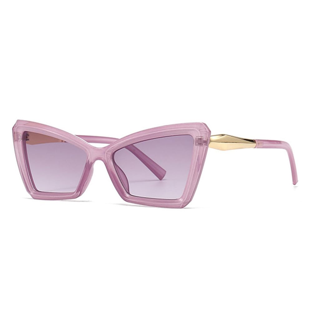 Retro Cat Eye Damen Sonnenbrille mit Farbverlauf, Teeblau, Herren-Sonnenbrille, UV400